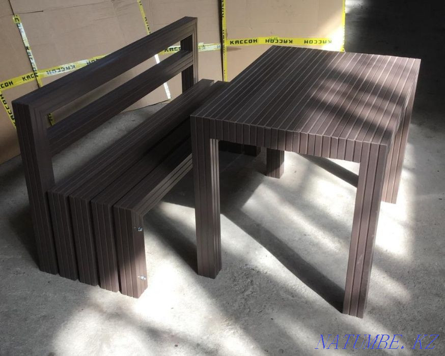 Bench made of wood-polymer composite Almaty - photo 5