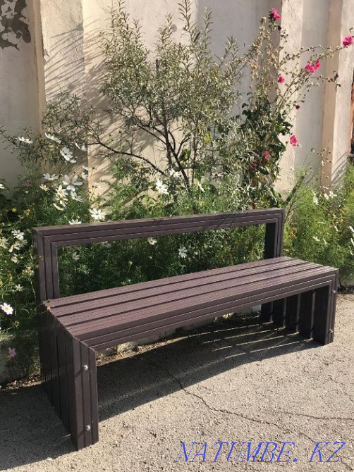 Bench made of wood-polymer composite Almaty - photo 7