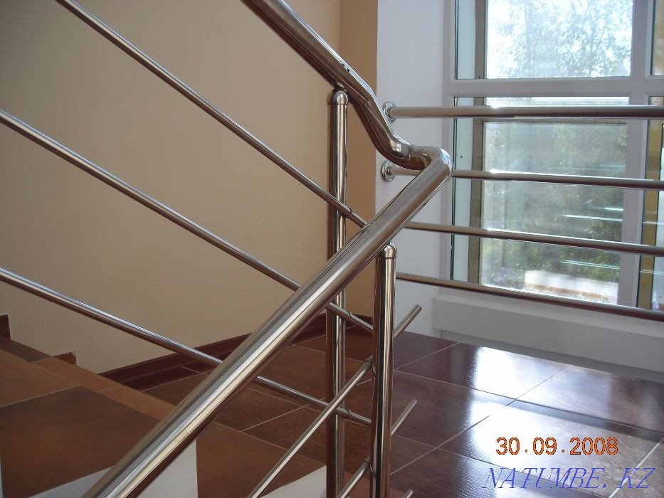 Хромированные перила,поручни,ограждения лестниц и т.д. Актобе - изображение 1