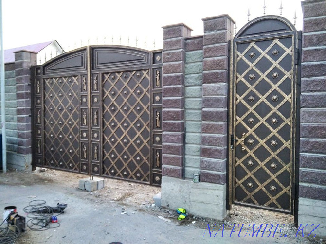 Ворота въездные распашные и откатные Алматы - изображение 8
