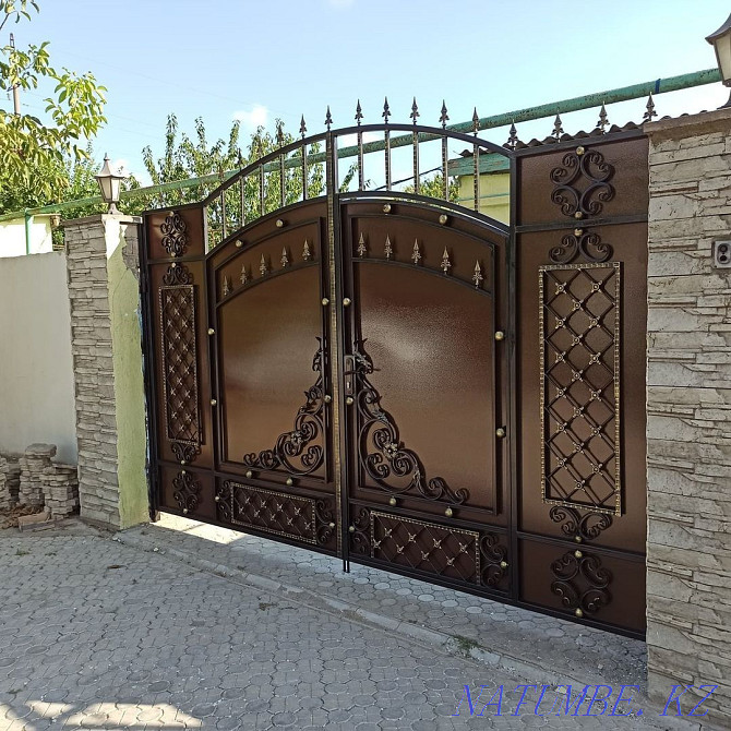 Ворота въездные распашные и откатные Алматы - изображение 7