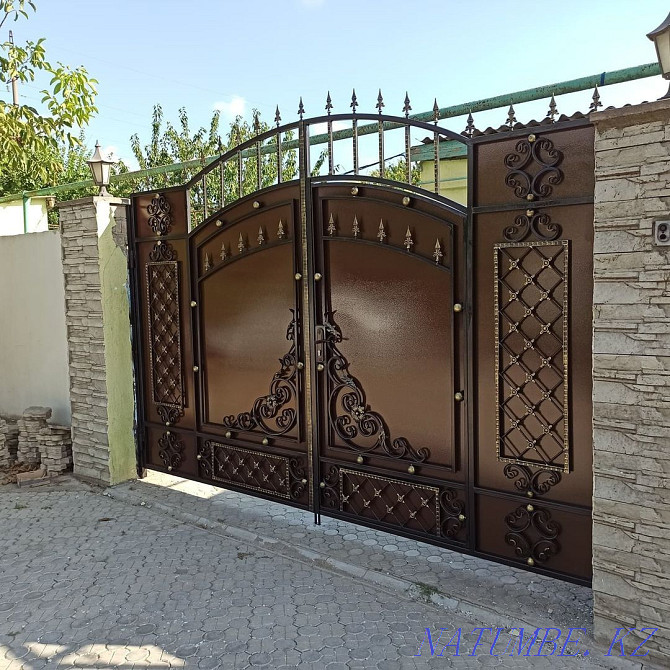 Entrance gates swing and retractable Almaty - photo 7