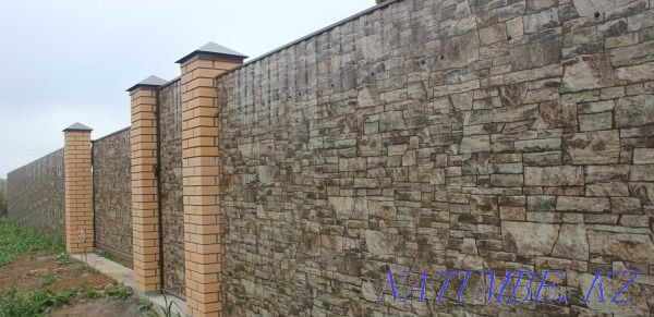 Ограждения (Заборы 3D,), декоративный профилированный лист для заборов Шымкент - изображение 2