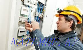 Electrician services. Replacing machines. Installation of counters. repair of plates Astana - photo 1