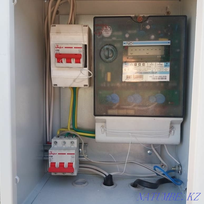 Electrician 24/7 up to and above 1000 in claws, manholes counters QUALITY GUARANTEE Temirtau - photo 1