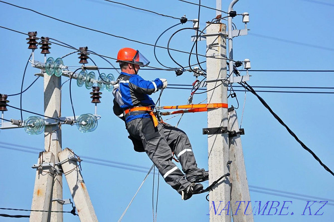Connection from a pole replacement cable SIP electrician Almaty Almaty - photo 1