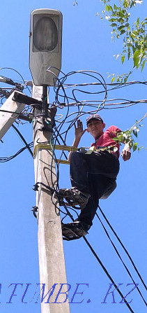 Almaty electrician urgent departure experienced power engineer installation automatic pole tp Almaty - photo 1