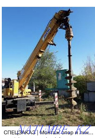 Installation of POWER LINES (TL). Pillars of reinforced concrete and der. Electrician Almaty Almaty - photo 2