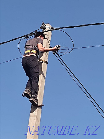 Almaty electrician urgent departure experienced power engineer installation automatic pole tp Almaty - photo 3