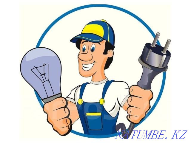 Electricity-Electrical installation work on a turnkey basis. Aqsay - photo 1