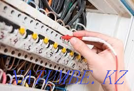 Electrician services. Installation of electric stoves. Sockets. counters. Chandelier Astana - photo 1