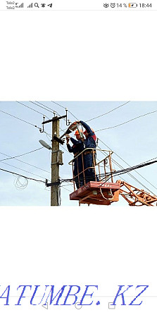 Electrician Almaty, post installation, installation, dismantling Almaty - photo 1