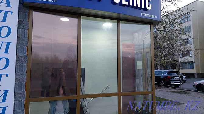 Window tinting, window washing stained glass facades paving stones Astana - photo 3