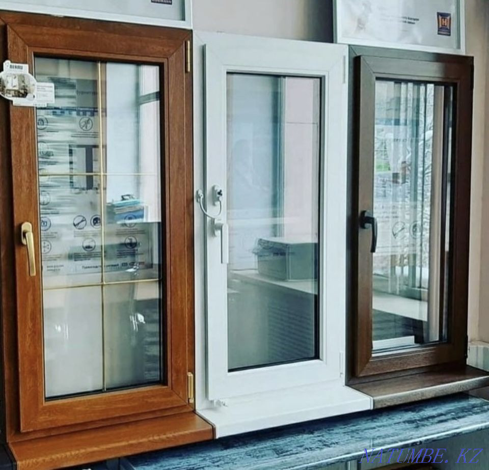 Plastic windows doors and stained glass windows Shymkent - photo 2