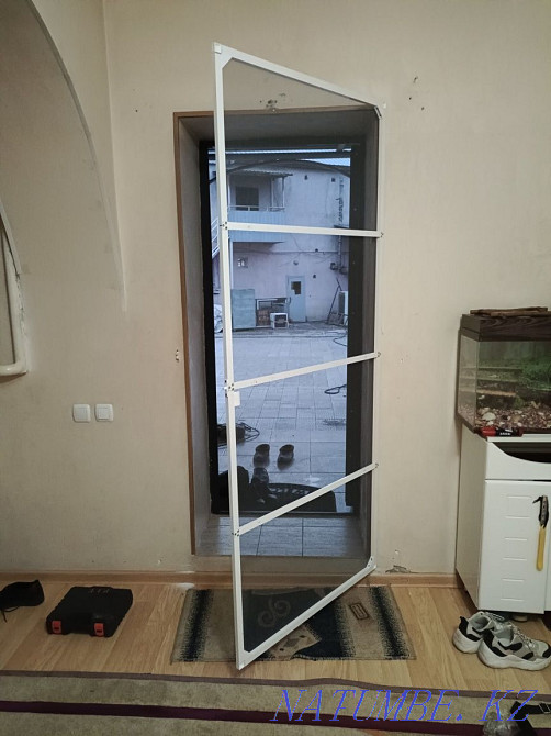 Маскитная сетка дверной москитная сетка антикошка решотка Алматы - изображение 2