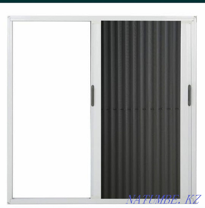 Москитные сетки: наружные, внутренние, раздвижные плиссе Отеген батыра - изображение 3