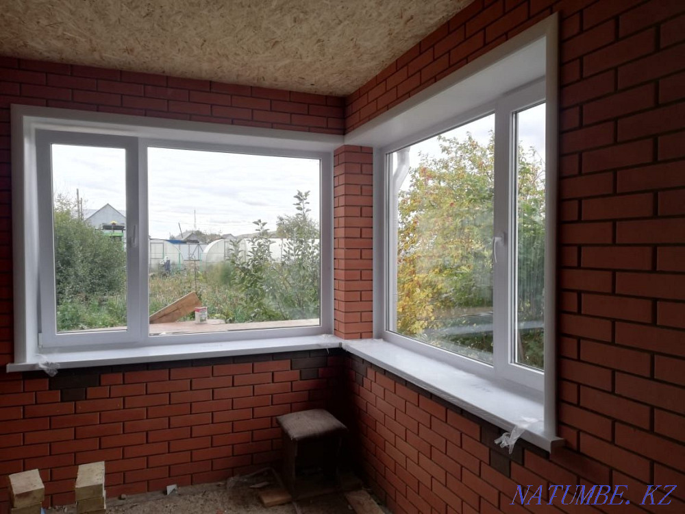 Ремонт окон, Ремонт балконов, откосы ,устранение продувания окон сетки Кокшетау - изображение 1
