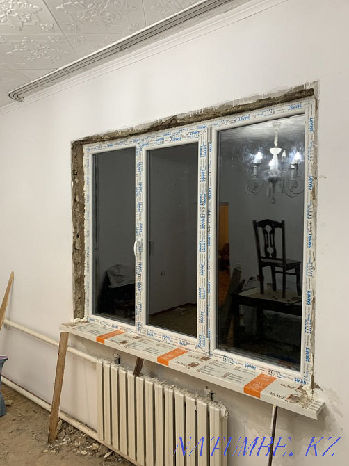 Пластикалық терезелер, есіктер, балкондар, желдеткіштер, қалқалар, лоджиялар, витраждар  Алматы - изображение 4