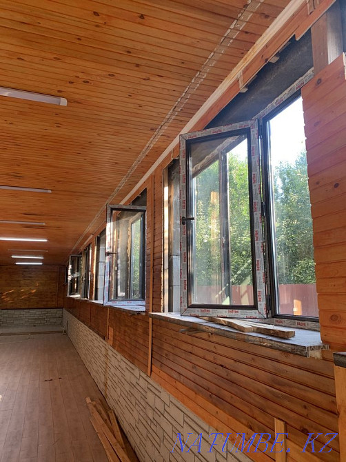 Пластикалық терезелер, есіктер, балкондар, желдеткіштер, қалқалар, лоджиялар, витраждар  Алматы - изображение 3