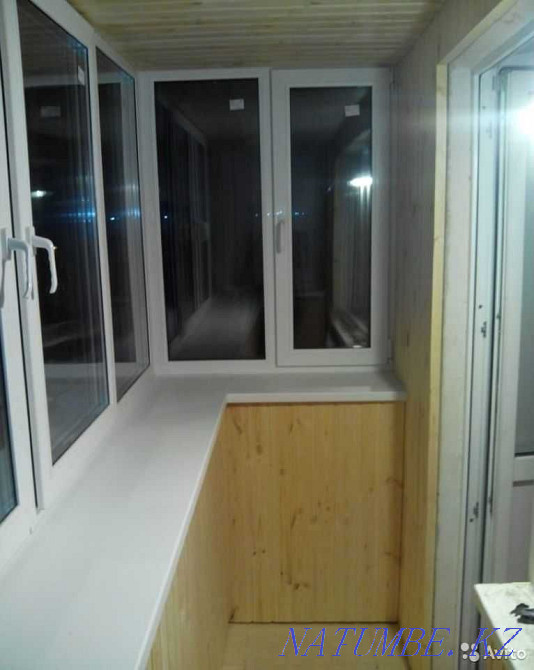 Балконы, Балконы из пластика, Пластиковые балконы, Остекление балконов Семей - изображение 8