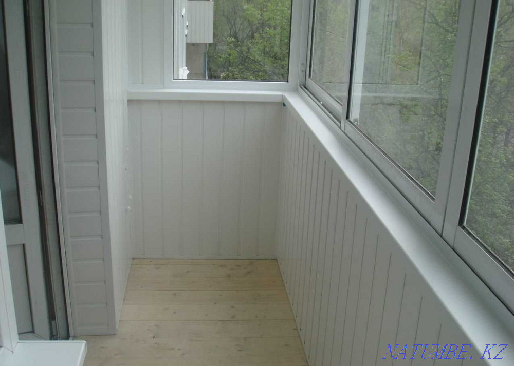 Балконы, Балконы из пластика, Пластиковые балконы, Остекление балконов Семей - изображение 3