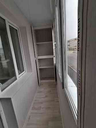 Ремонт балконов в Алмате утепление остекления стройной шкаф Almaty