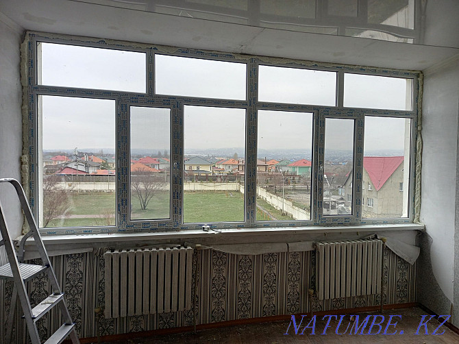 Plastic window doors balconies Almaty - photo 2
