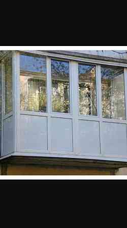 Пластиковые Болконы окна по немецкой технологии. Актобе