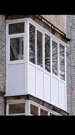 Пластиковые Болконы окна по немецкой технологии. Aqtobe