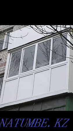 Пластиковые Болконы окна по немецкой технологии. Актобе - изображение 8