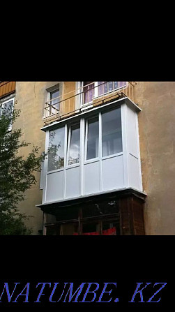 Пластиковые Болконы окна по немецкой технологии. Актобе - изображение 2