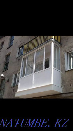 Пластиковые Болконы окна по немецкой технологии. Актобе - изображение 7