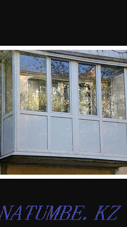 Пластиковые Болконы окна по немецкой технологии. Актобе - изображение 4