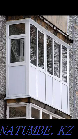 Пластиковые Болконы окна по немецкой технологии. Актобе - изображение 3