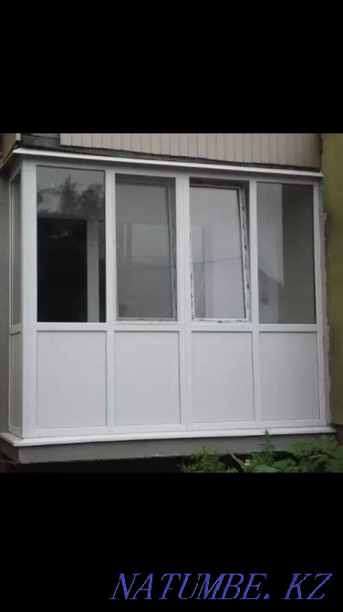 Пластиковые Болконы окна по немецкой технологии. Актобе - изображение 1
