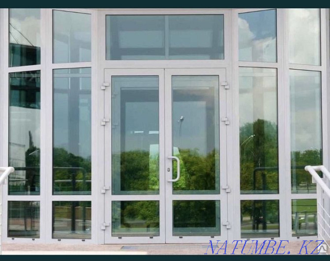 Plastic aluminum window, stained-glass windows, doors Shymkent - photo 2