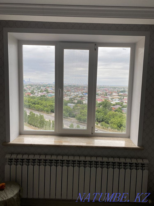 Plastic windows slopes window sills balconies stained-glass windows Astana - photo 7