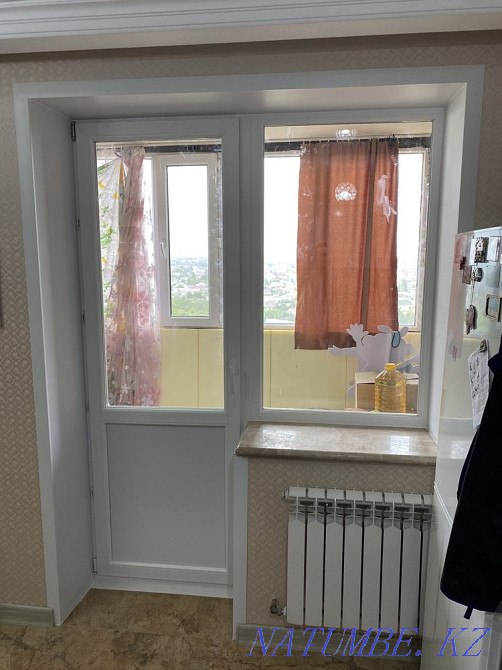 Plastic windows slopes window sills balconies stained-glass windows Astana - photo 8