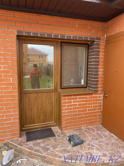 Plastic windows slopes window sills balconies stained-glass windows Astana - photo 6