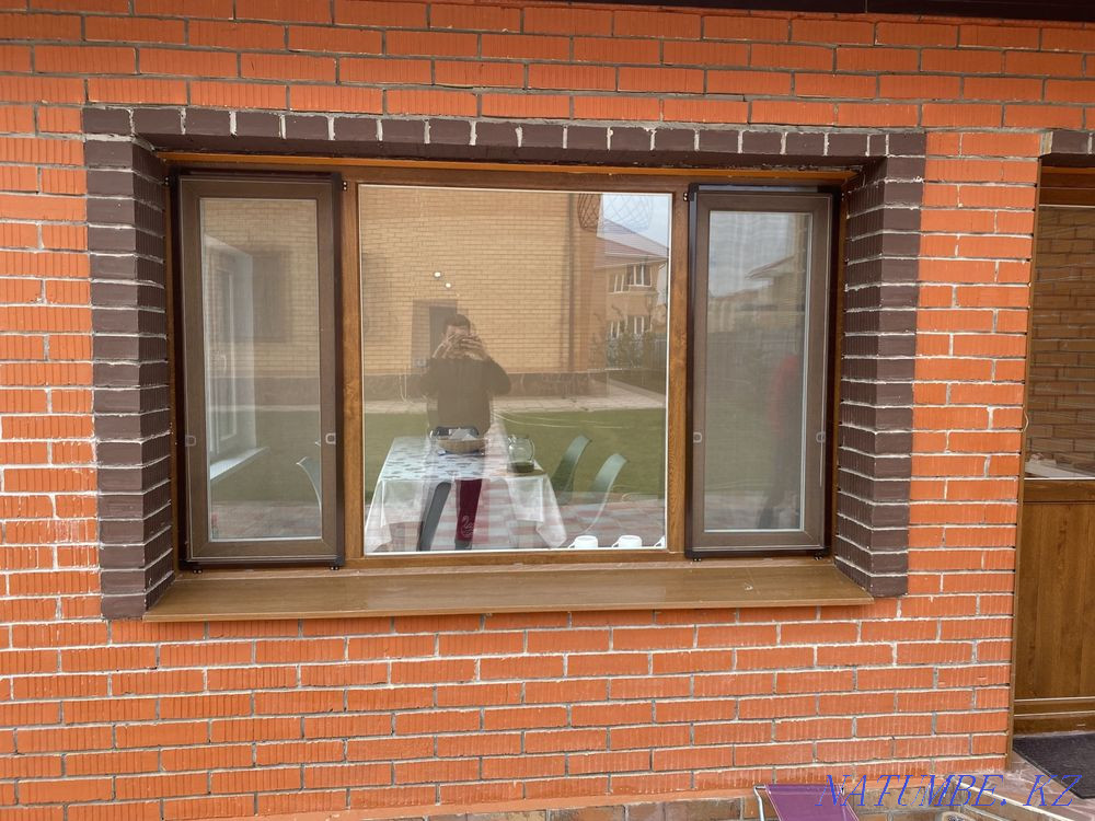 Plastic windows slopes window sills balconies stained-glass windows Astana - photo 5