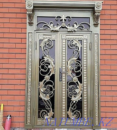 Кованые двери, кованые ворота, кованые перила, кованые навесы,ковка Павлодар - изображение 8