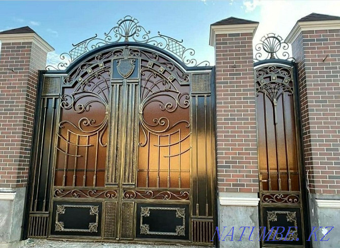 Кованые двери, кованые ворота, кованые перила, кованые навесы,ковка Павлодар - изображение 5