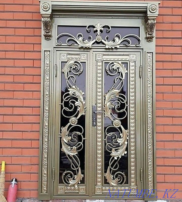 Кованые двери, кованые ворота, кованые перила, кованые навесы,ковка Павлодар - изображение 8