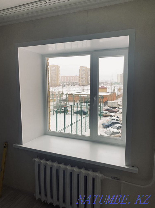 Plastic windows, slopes, window sills, loggias, stained-glass windows Astana - photo 4