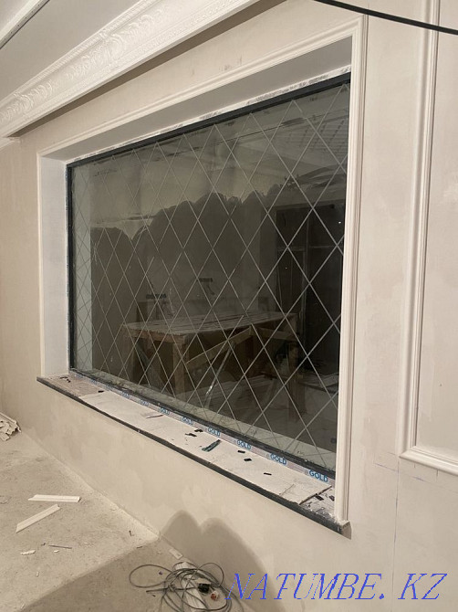 Plastic window doors stained glass Shymkent - photo 3