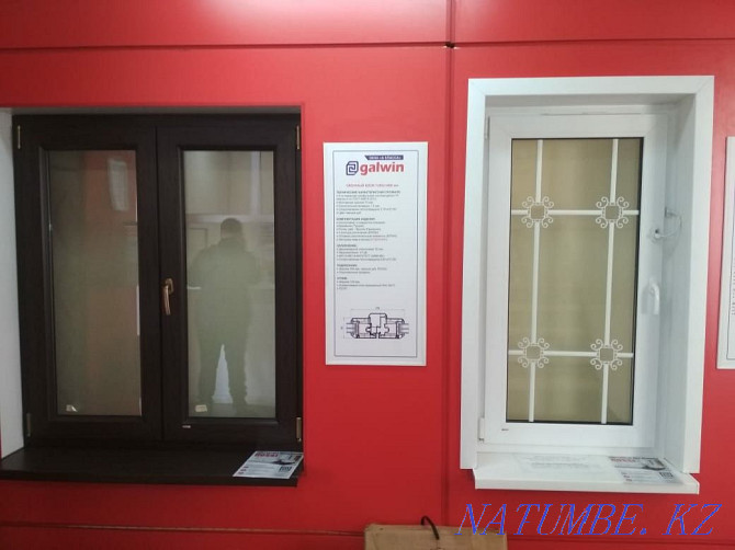Алюминиевые. Пластиковые окна двери перегородки на заказ Кыргауылды  - изображение 8
