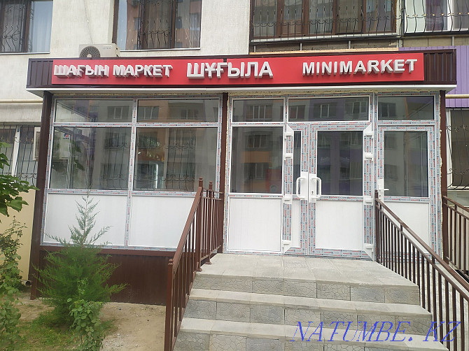 Aluminum. Plastic windows doors stained glass windows and partitions Loft Almaty - photo 3