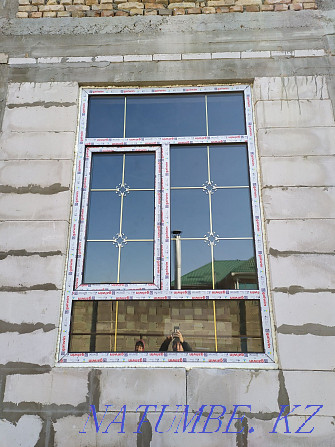 Aluminum. Plastic windows doors stained glass windows and partitions Loft Almaty - photo 5