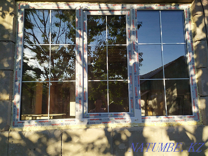 Aluminum. Plastic windows doors stained glass windows and partitions Loft Almaty - photo 1