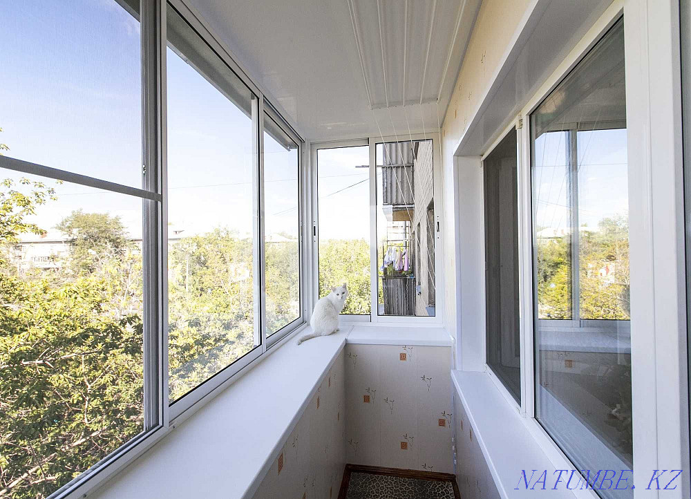 Installation and repair of plastic windows. Stained glass. Repair of balconies Astana - photo 5